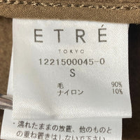 ETRE TOKYO エトレトウキョウ フーディーストール付きリバーコート ブラウン 1221500045-0 Size S 瑞穂店