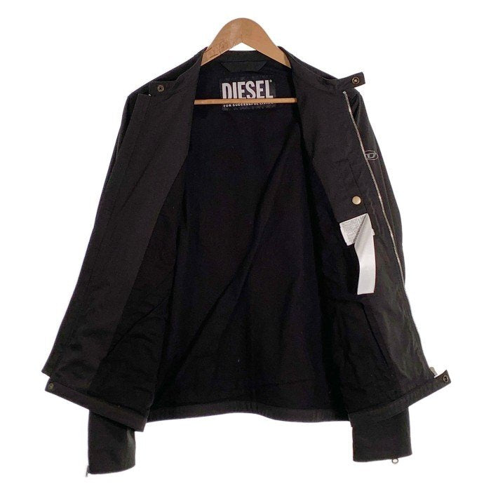 DIESEL ディーゼル J-GLORY-NW ナイロン ライダースジャケット ブラック Size M 福生店