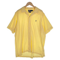 Polo by Ralph Lauren ポロラルフローレン CURHAM リネン コットン オープンカラーシャツ 半袖 イエロー Size L 福生店