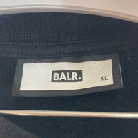 BALR. ボーラー ロゴプリント クルーネックスウェットトレーナー ブラック SizeXL 瑞穂店