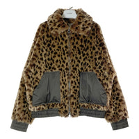 SUPERTHANKS スーパーサンクス ST184 JK006A レオパード柄 ファージャケット ブラウン sizeL 瑞穂店