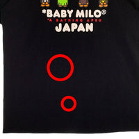 A BATHING APE アベイシングエイプ BABY MILO JAPAN TEE Tシャツ ブラック 002TEK221003F Size L 福生店