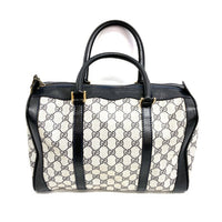 GUCCI グッチ OLD ミニボストンバッグ スプリーム GG柄 ヴィンテージ ネイビー 瑞穂店