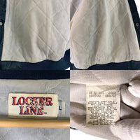 90's NFL LOCKER LINE ロッカーライン CHICAGO BEARS シカゴ ベアーズ ナイロン スタジャン スタジアム ジャケット ネイビー USA製 Size L 福生店