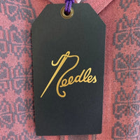 Needles ニードルズ 23SS Cabana Shirt カバナシャツ 開襟 半袖 ジャカード ピンク グレー MR242 Size L 瑞穂店