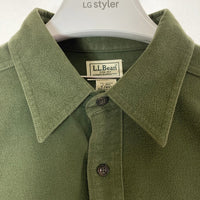 L.L.Bean エルエルビーン シャミークロス 長袖シャツ グリーン sizeL 瑞穂店