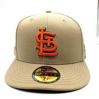 New Era ニューエラ ST LOUIS CARDINALS セントルイスカーディナルス 59FIFTY ベースボールキャップ THE CAP サイドパッチ ベージュ Size 7 1/4 (57.7cm) 福生店
