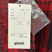 glamb グラム ハワード ロングガウン チェック GB15WT/JKT01 レッド Size 3 瑞穂店