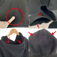 GX1000 ジーエックスセン LSD WORLD PEACE Hooded Sweatshirt プルオーバースウェットパーカー フーディ ブラック Size L 福生店