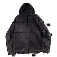 Carhartt カーハート Sherpa Lined Jacket ダック シェルパラインド ジャケット 内ボア J141 刺繡 ワッペン ブラック Size L-R 福生店