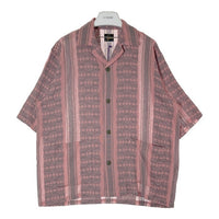 Needles ニードルズ 23SS Cabana Shirt カバナシャツ 開襟 半袖 ジャカード ピンク グレー MR242 Size L 瑞穂店