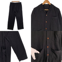 Paul Smith ポールスミス ウォバッシュストライプ コットン セットアップ ジャケット パンツ ブラック Size M 福生店