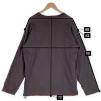 MASSES マシス REVERSIBLE L/S SHIRT リバーシブル コットン ロングスリーブTシャツ チャコール オレンジ Size XL 福生店