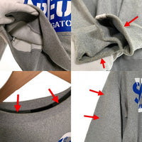 SAPEur サプール U OF S TIGER SWEAT タイガーバックプリント クルーネックスウェットトレーナー グレー Size XL 福生店