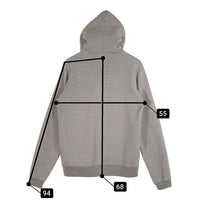 TENDERLOIN テンダーロイン T-ZIP UP PARKA ジップアップスウェットパーカー グレー ラグランスリーブ ロゴ刺繡 Size L 福生店