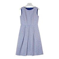 ANAYI アナイ スモールフラワープリント タックワンピース ブルー size36 瑞穂店