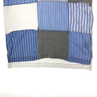 COMME des GARCONS HOMME コムデギャルソンオム ストライプ パッチワーク 半袖ポロシャツ ホワイト sizeS 瑞穂店