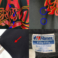 90's Aerosmith エアロスミス GET A GRIP プリントTシャツ ブラック Hanes USA製 Size XL 福生店