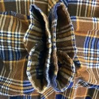 Sears シアーズ チェック ネルシャツ ネイビー×ブラウン sizeXL 瑞穂店