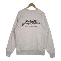 PORKCHOP ポークチョップ プリント スウェットクルーネックトレーナー オートミール Size L 福生店