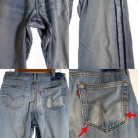 oddment オッドメント Levi's CUSTOM DENIM LINE PANTS リーバイスカスタム デニムラインパンツ インディゴ Size L 福生店