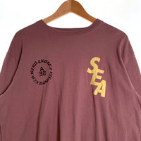 WIND AND SEA ウィンダンシー -YOU AND SEA- WDS CUSTOM L/S Tee プリント ロングスリーブTシャツ MERLOT WDS-O-YAS-23-Q3-01 Size L 福生店