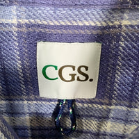 CGS. California General Store カリフォルニアジェネラルストア フランネルチェックシャツ 半袖 ブルー ユナイテッドアローズ 8016-149-0007 Size S 福生店