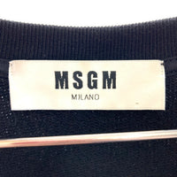 MSGM エムエスジーエム ロゴプリント スウェットトレーナー ブラック sizeS 瑞穂店