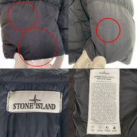 STONE ISLAND ストーンアイランド GARMENT DYED CRINKLE REPS R-NYLON DOWN ガーメントダイ リサイクルナイロン ダウンジャケット ブラック 811540723 10/2023 Size XL 福生店