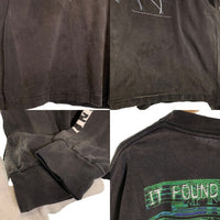 SAINT Mxxxxxx セントマイケル 攻殻機動隊 GHOST IN THE SHELL ヴィンテージ加工 プリント ロングスリーブTシャツ ブラック SM-YS1-0000-C34 Size XL 福生店