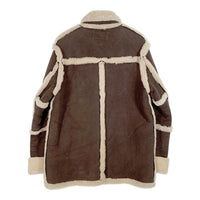 NEIGHBORHOOD ネイバーフッド 15AW KENNY M-JKT ショールカラー ムートンジャケット ブラウン レザー 152SZNH-JKM05 Size XL 福生店