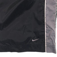 90's NIKE ナイキ サイドライン ポリエステル ナイロン イージーパンツ ブラック グレー ニーポケット タイ製 Size XL 福生店