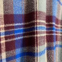 80‘s Prentiss Outdoors プレンティスアウトドアーズ Flannel L/S Shirts フランネルシャツ 長袖 ブルー グレー USA製 Size M 福生店