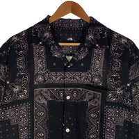 THE NORTH FACE ノースフェイス ザ ノースフェイス CLIMBING SUMMER SHIRT バンダナ柄 サマーシャツ 半袖 ブラック NR21931 Size XL 福生店