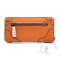 COACH コーチ F52645 ラウンドファスナーレザーウォレット オレンジ 福生店