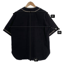 WAIPER.inc ワイパー BASEBALL SHIRT ベースボールシャツ ブラック WP1045 Size L 福生店