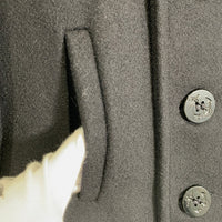 Schott ショット U.S.740N PEA JACKET ウール ピーコート ジャケット ブラック 7658 740US Size 36 福生店