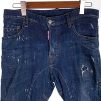 DSQUARED2 ディースクエアード Tidy Biker Jean ティディー バイカー ジーン ダメージ加工 デニムパンツ インディゴ Size 46 福生店