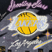 US古着 90's NBA LOS ANGELS LAKERS ロサンゼルス レイカーズ プリント Tシャツ ブラック USA製 Size XL 福生店