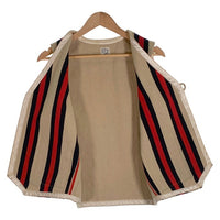 orslow オアスロウ ストライプ チマヨベスト 1釦 ベージュ Size 2 福生店