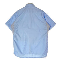 JUNYA WATANABE MAN ジュンヤワタナベ マン WM-B016 AD2023 ストライプ パッチワーク 半袖シャツ ブルー sizeS 瑞穂店