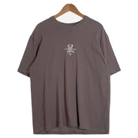 RATS ラッツ 鼠TEE プリント 刺繡 Tシャツ アッシュグレー 24RT-0503 Size L 福生店