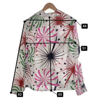 Starry Gate by JELADO ジェラード Westcoast Shirts オープンカラーレーヨンシャツ 花火柄 ホワイト Size M 福生店