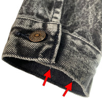 80's Levi's リーバイス 70507-0253 ケミカルウォッシュ ブラックデニムトラッカージャケット USA製 Size L 福生店