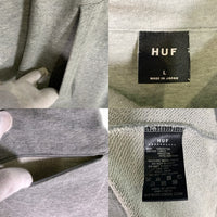 HUF ハフ コットン ハーフジップ スウェット グレー Size L 福生店