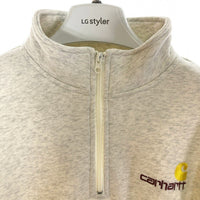 CARHARTT カーハート Half Zip Script Sweats アメリカンスクリプトシ ハーフジップスウェットシャツ グレー sizeXL 瑞穂店