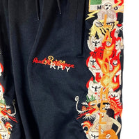 doublet ダブレット 18AW18PT85 CHAOS EMBROIDERY TRACK PANT ブラック sizeS 瑞穂店
