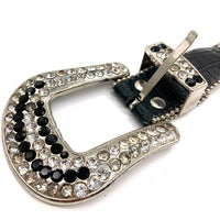 b.b.simon ビービーサイモン スタッズ レザーベルト ブラック Size 36 瑞穂店