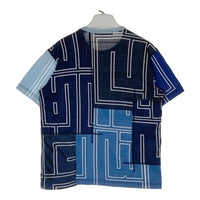 JUNYA WATANABE COMME des GARCONS MAN ジュンヤワタナベ コムデギャルソンマン WO-T002 AD2014 パッチワーク 総柄 Tシャツ ブルー sizeS 瑞穂店