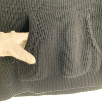 CELINE セリーヌ 21AW HOODED SWEATER IN RIBBED WOOL ニット ウール フーデッド プルオーバー パーカー フーディー ブラック 2A85W423P Size XS 福生店